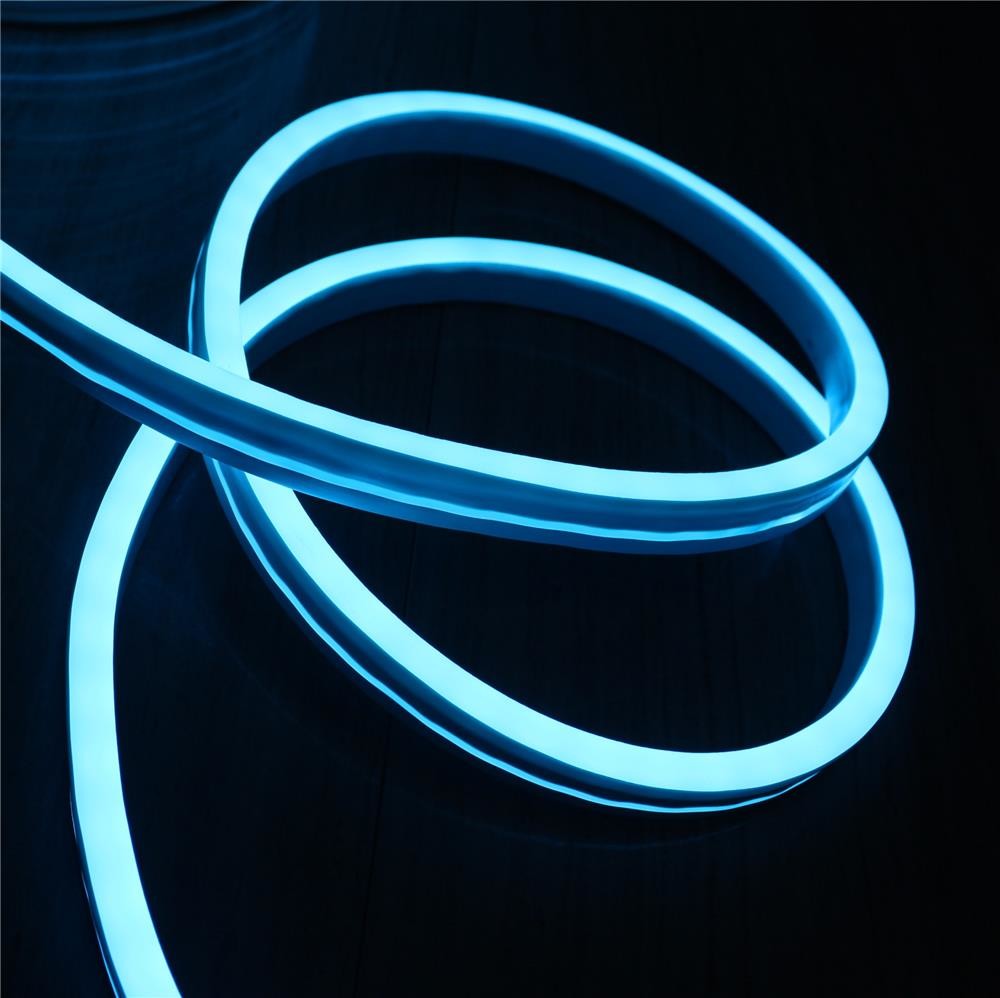 12V Ultra slim RGB Color changing Neon Rope Flexible flat surface 11x19mm side view