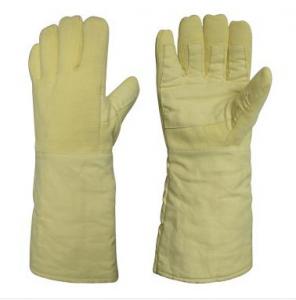 China Glass Manufacturing Casting Industry High Temperature 650 Degrees Anti-Cutting Wear Aramid Gloves Hand Protection wholesale