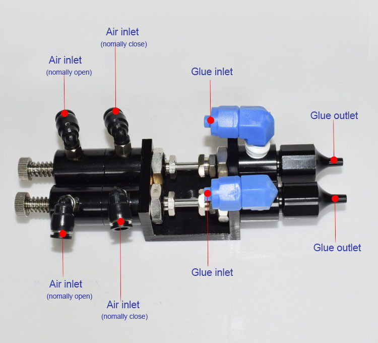 AB Epoxy Glue Fluid Micro Dispensing Valve Liquid Syringe Dispensing