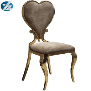 China Event Heart Shaped Dining Chairs Wedding Banquet Chair Hotel Royal 50X59X102 wholesale