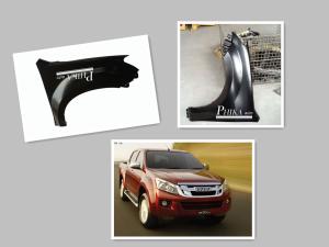 China Black Car Front Fender Isuzu D - Max 2012 Automotive Fender wholesale