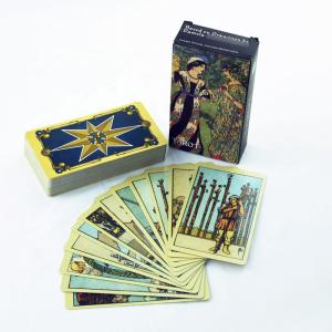 China 350gsm Classic Waite Tarot Personalised Playing Game Card Printing Set Bronzed Edge wholesale