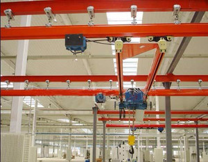 Light Duty 10T Single Girder Overhead Crane Single Beam Crane With Electric Trolley