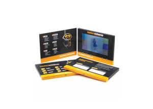 China 5 Inch Advertising Digital Video Booklet Presentation Printed Video Cards wholesale