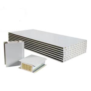 China Wall Roof Glass Magnesium Board Rockwool Sandwich Panel 50-100mm wholesale