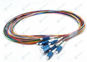 China 12 Cores Fiber Optic Pigtail , Durable LC Fiber Optic Patch Leads Without Jacket wholesale