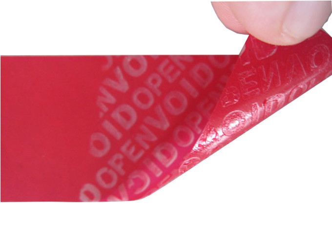 Custom Printed Security Label Sticker Void Open Self Seal Label For Packing