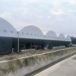 Steel Tructure Agriculture Large Tunnel Black White Film Light Deprivation