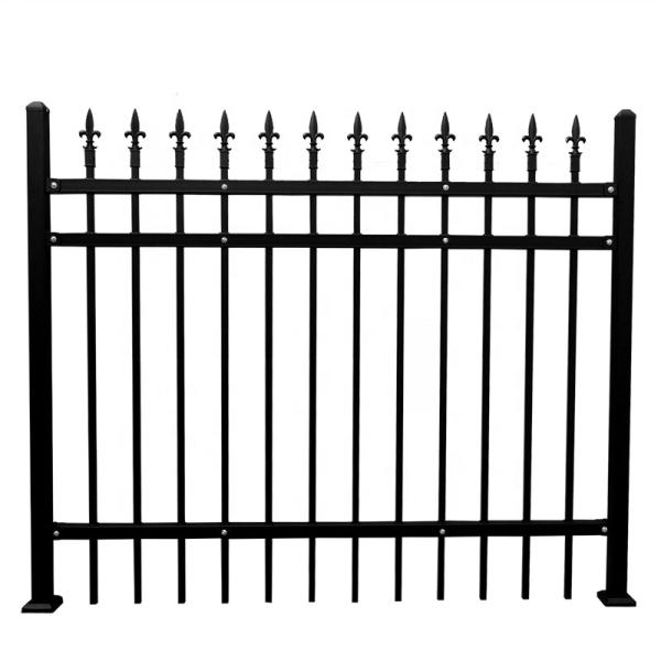Garden Spearhead Fence Panels Tubular Steel Fence Galvanized Welded Wire Outdoor