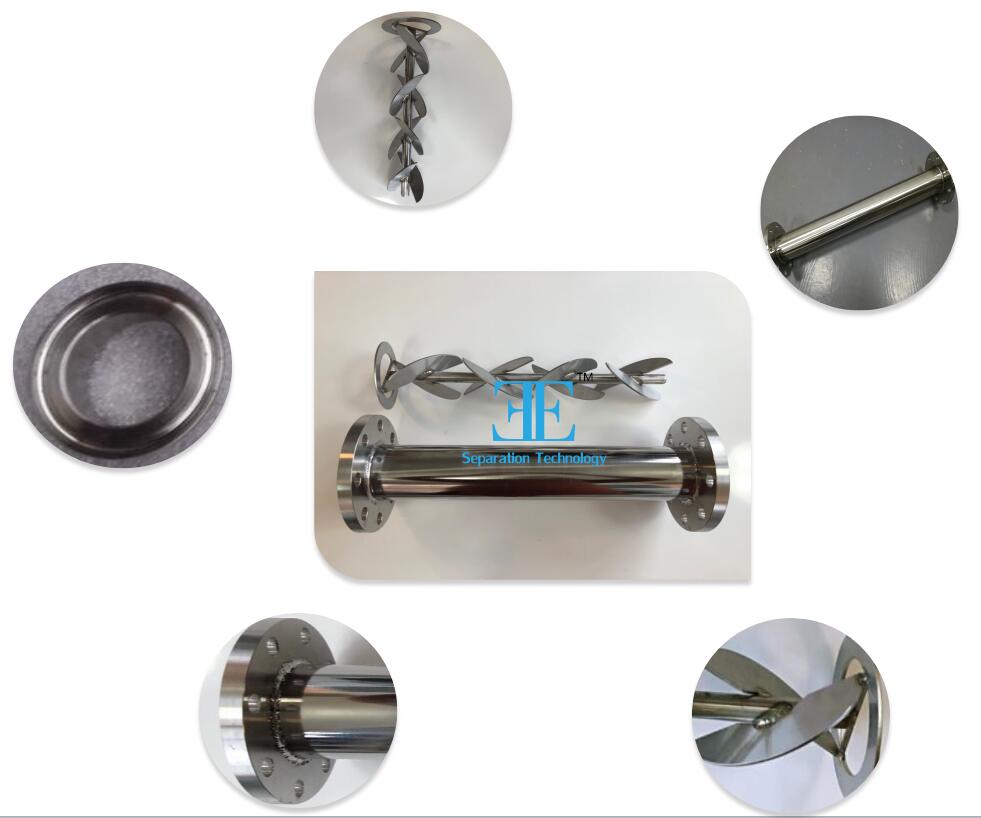 Maximum Size 6000mm Static Mixer Helical Mixing Of Raw Materials With Tubular Design