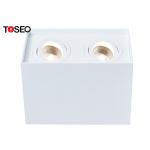 Restaurant Square Surface Mounted Downlight / Adjustable Gu10 Ceiling Spotlights