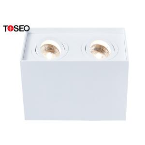 China Restaurant Square Surface Mounted Downlight / Adjustable Gu10 Ceiling Spotlights wholesale