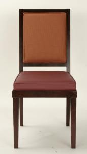China wooden frame fabric/PU dining chair DC-0001 wholesale