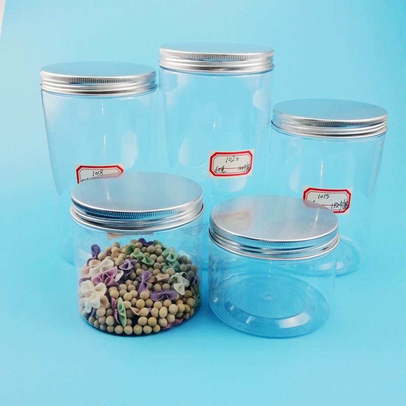 590ML Round PET Sealed Jars For Kitchen Home Food Storage