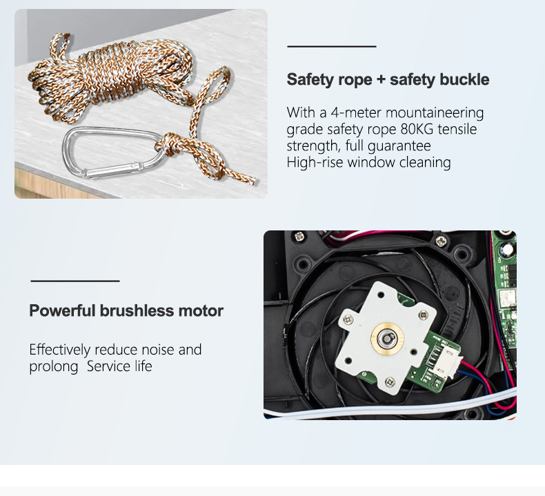24v Ultra-Thin Electric Window Cleaner Water Spray Robot for Household Bath and Exterior Cleaning