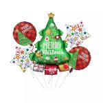 Wholesal New Christmas Candy Cane Balloon Aluminum Foil Balloon Santa Claus