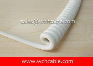 China UL20866 Industry Connection Curly Cable PUR Jacket Rated 80C 300V wholesale