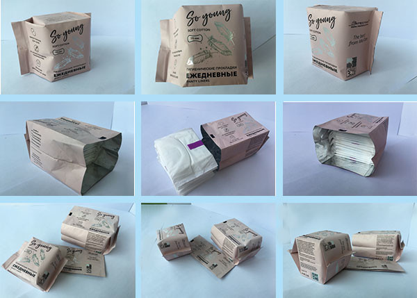 Composite Film 50packs/Min Sanitary Napkin Packing Machine