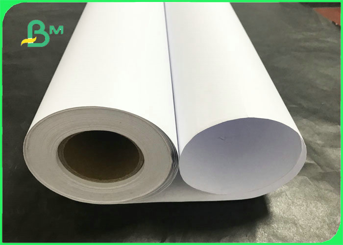 45gsm 60gsm 70gsm 62inch 65inch White CAD Plotter Paper Roll For Garment