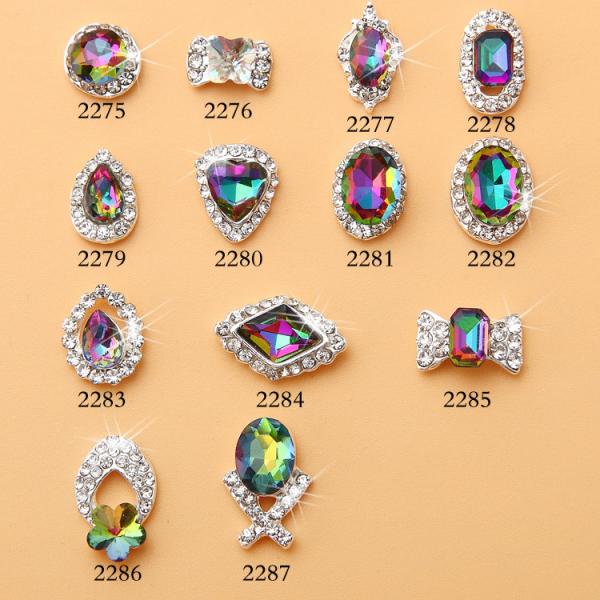 Hot NEW Wholesale Alloy Jewelry 3D Nail Art Jewelry Nail rhinestones Sticker