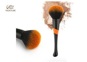 China Horse Hair Plastic Handle 155MM Facial Makeup Brushes wholesale