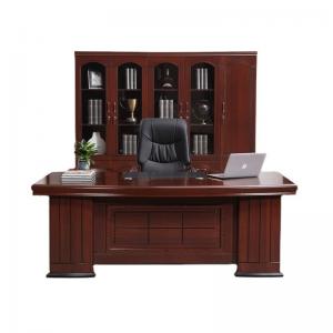 China Solid Wood Executive Office Set for Executive Desk and Chair in Vintage Mahogany wholesale