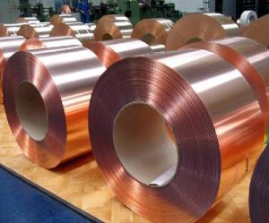 China 30mm Width Copper Coil Sheet 99.96% C1020 Pure Copper Strip wholesale