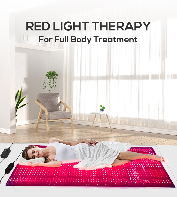 Waterproof Red Infrared Light Therapy Mat Blanket For Pain Relief 660nm 850nm