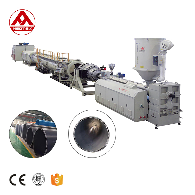 90 rpm Screw Speed LG1200 PE Pipe Extrusion Line for Water and Gas Supply 38000 KG