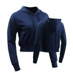 Oem Factory Manufacturer Custom Logo Zipper Crop Top with High Waist Breathable