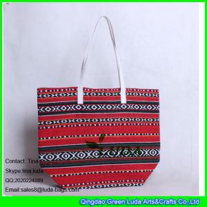 China LUDA sadu fabric promotion bag dhabi fashion women shopping tote bag wholesale