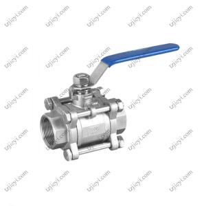 China Thread Connection Pieces Stainless Steel 3 Piece Type Water Ball Valve wholesale