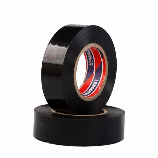 50MM Black PVC Adhesive Tape For Rubber Plastic Electric Insulation