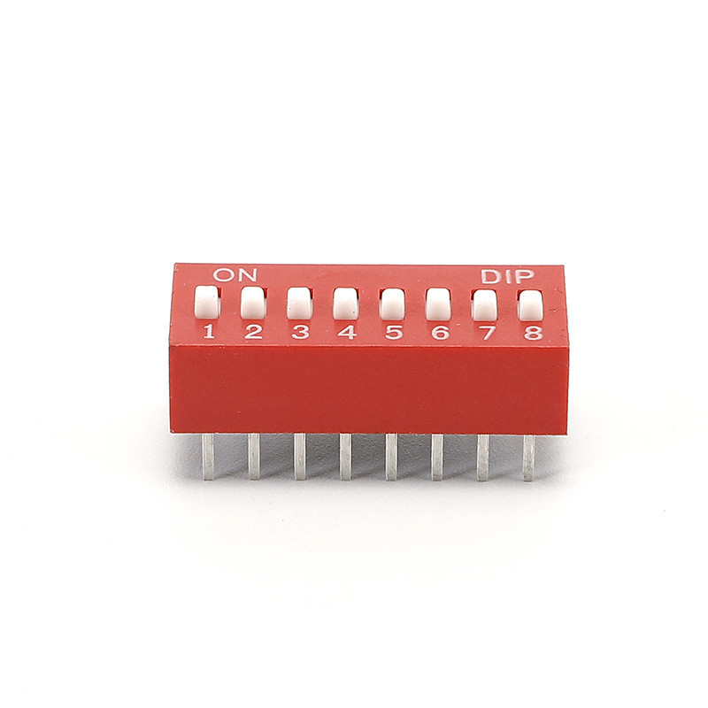 Waterproof Electronic Dip Switch 8 Position 8P Single Pole Single Throw 2.54 Pitch