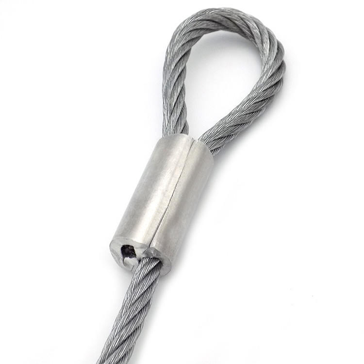 High Quality 1.5-3mm Rust and Corrosion protection Wire Rope Assembly Set Stainless Steel Wire Rope With Loop