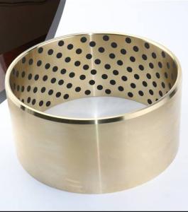 China Gunmetal Sleeve Graphite Bushings Self Lubricating Good Abrasion Resistant wholesale