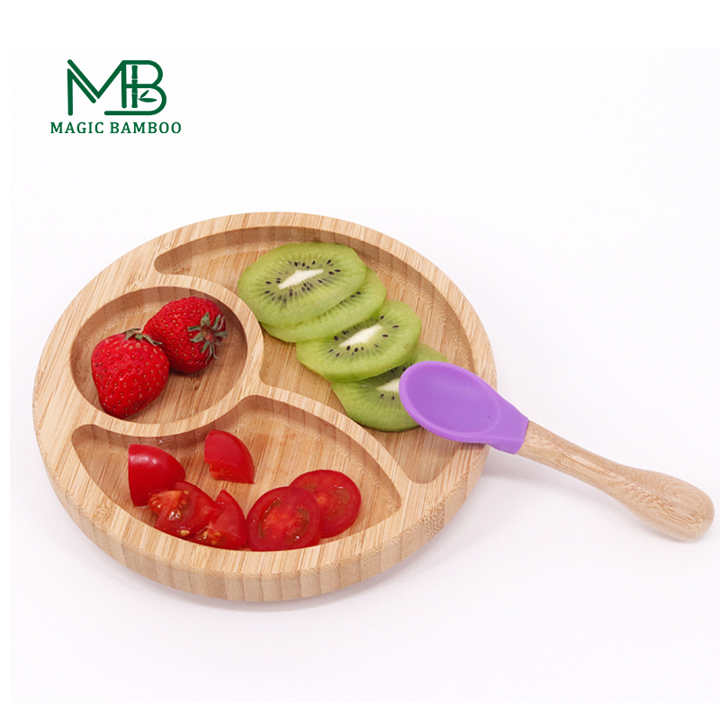 Custom ECO Bamboo Food Plates with Serving Tray Occasion Giveaways 20x20x3cm