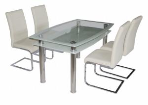 China Leather Z Rectangle 0.12m3 68kgs Modern Dining Room Sets wholesale