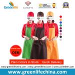 Hot sale popular red color custom advertising apron for sales promotion cheap