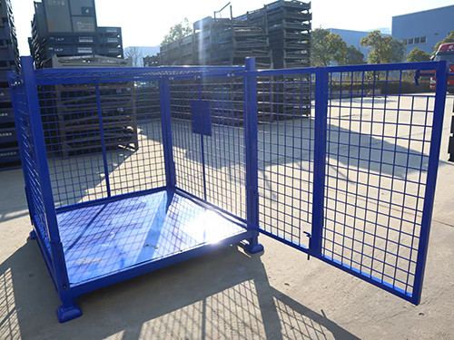 50mm X 50mm Mesh Size Collapsible Pallet Cage ISO4001 Certificate