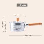18 / 8 Kitchen Stainless Steel Cooking Pot With Glass Lid