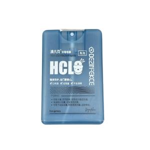 China 0.06ML Dosage Credit Card Sprayer 20ML Antibacterial Hand Sanitizer 304H wholesale