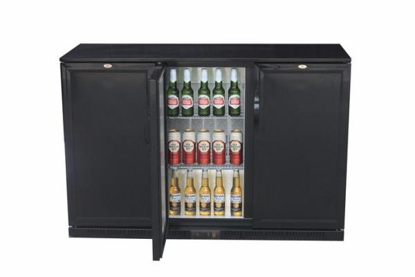 850/900mm Height Three Foaming Door Back Bar Cooler, Commercial Bar Refrigerator