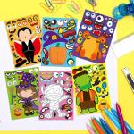 Oil Glue Cute Halloween Stickers Witch Bumper Stickers Environmental Protection