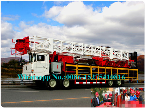 Full Hydraulic Drilling Machine / Truck Mounted Drill Rig 261kW Engine Power