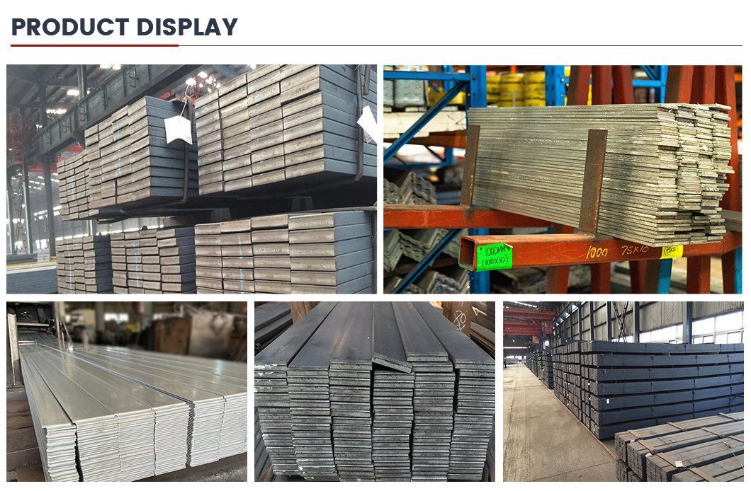 Customized Size 440 Gcr15 1020 1045 40cr SAE 1045 C45 S45c Hot Rolled Carbon Steel Flat Bar Mild Steel Flat Bar for Construction Material