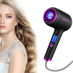 China 1300W Negative Ions Household Hair Dryer LCD Display Frizz Proof wholesale