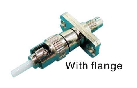 Plastic / Metal Body Fiber Optic Adapter DIN Female To FC/ST/LC Male Hybrid Converter