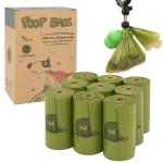 Pet Supply Dog Pet Products 2020 Waste Poop Bags with 2 Leash Clips and