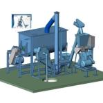 0.5-20T/H Columnar Corn Flour Animal Feed Pelletizer Small Feed Manufacturing